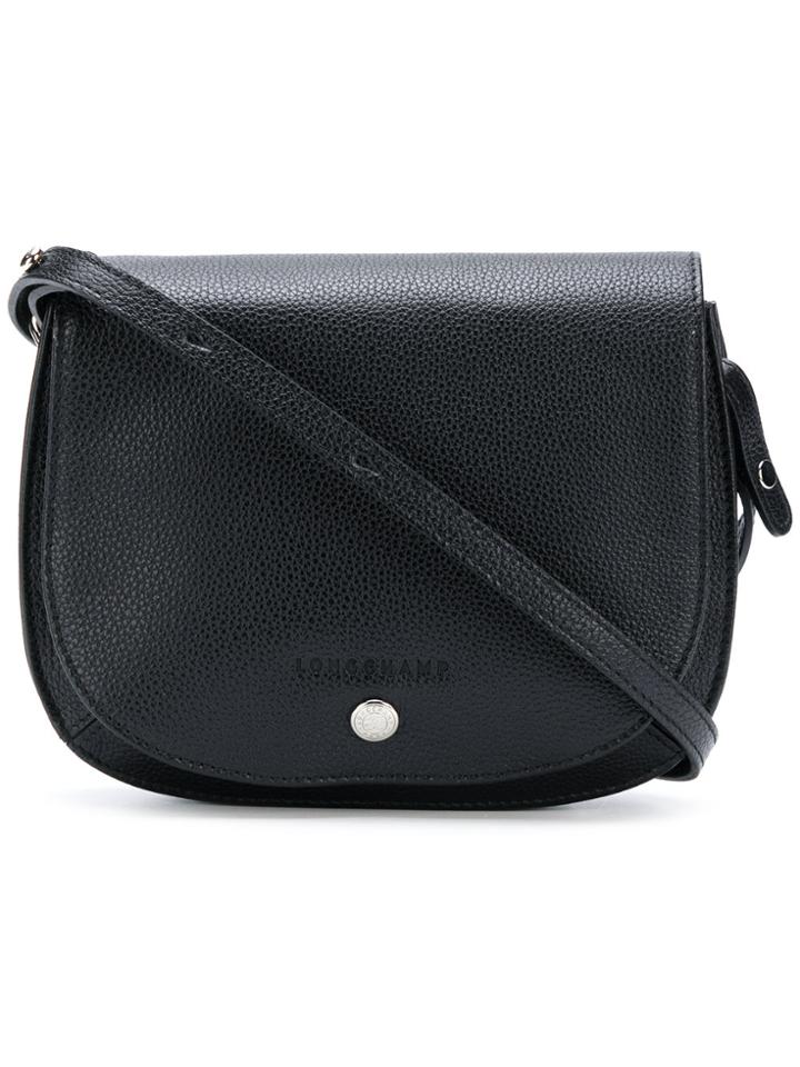Longchamp Foldover Top Crossbody Bag - Black