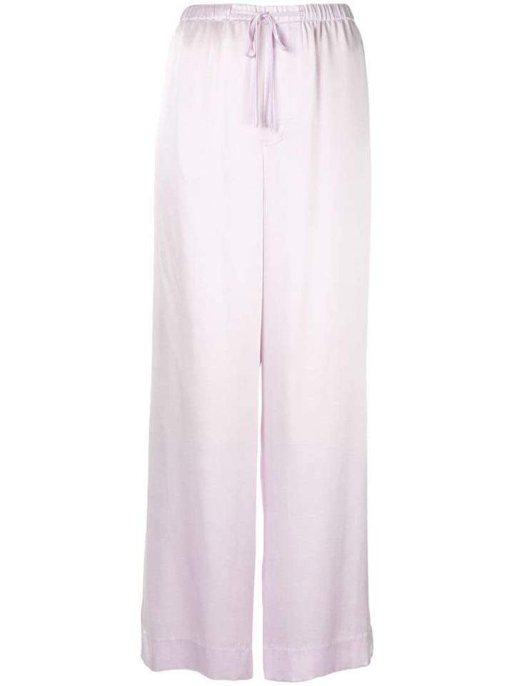 Vince Satin Wide-leg Pants - Purple