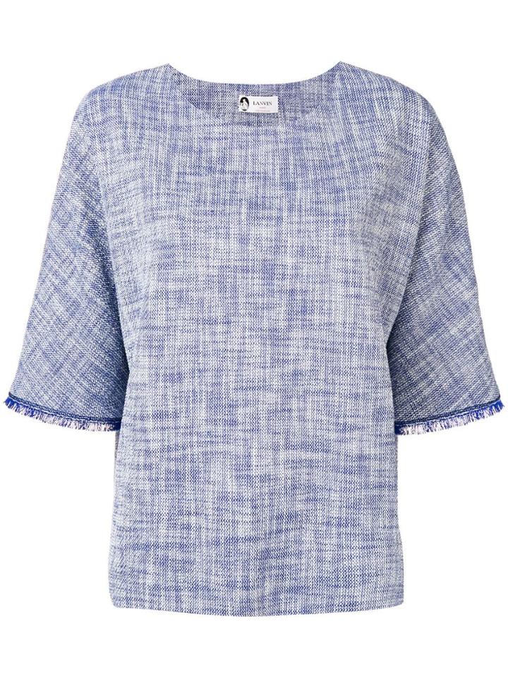 Lanvin Fringed Detailed Blouse - Blue
