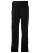 Paco Rabanne Wide Leg Trousers, Women's, Size: 38, Black, Spandex/elastane/viscose/wool
