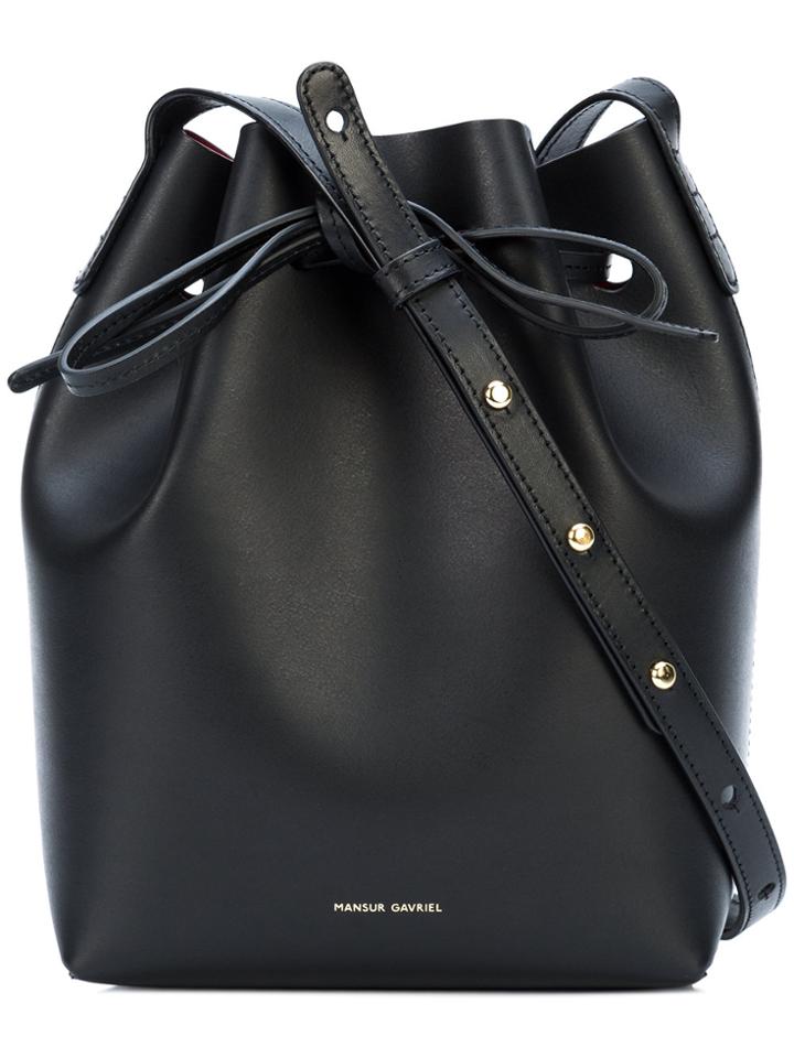 Mansur Gavriel Drawstring Crossbody Bag - Black