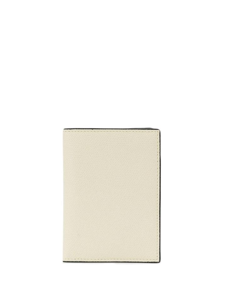 Valextra Textured Bifold Wallet - Neutrals