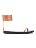 Reinaldo Lourenço Flat Sandals - Metallic