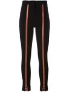 Emilio Pucci Zippered Trousers, Women's, Size: 42, Black, Viscose/polyamide/spandex/elastane/silk