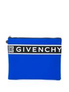 Givenchy Neoprene Logo Pouch - Blue