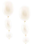 Lele Sadoughi Oval Drop Earrings - White