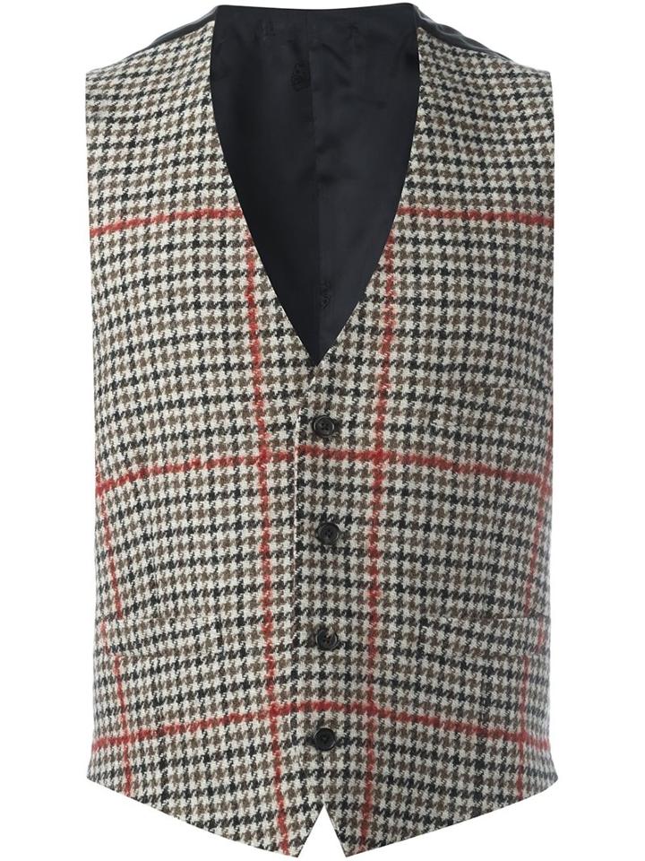 Gabriele Pasini Plaid Waistcoat
