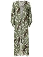 Adriana Degreas Printed Maxi Cover-up - Green