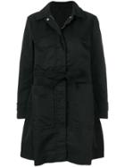 Moncler Belted Parka Coat - Black