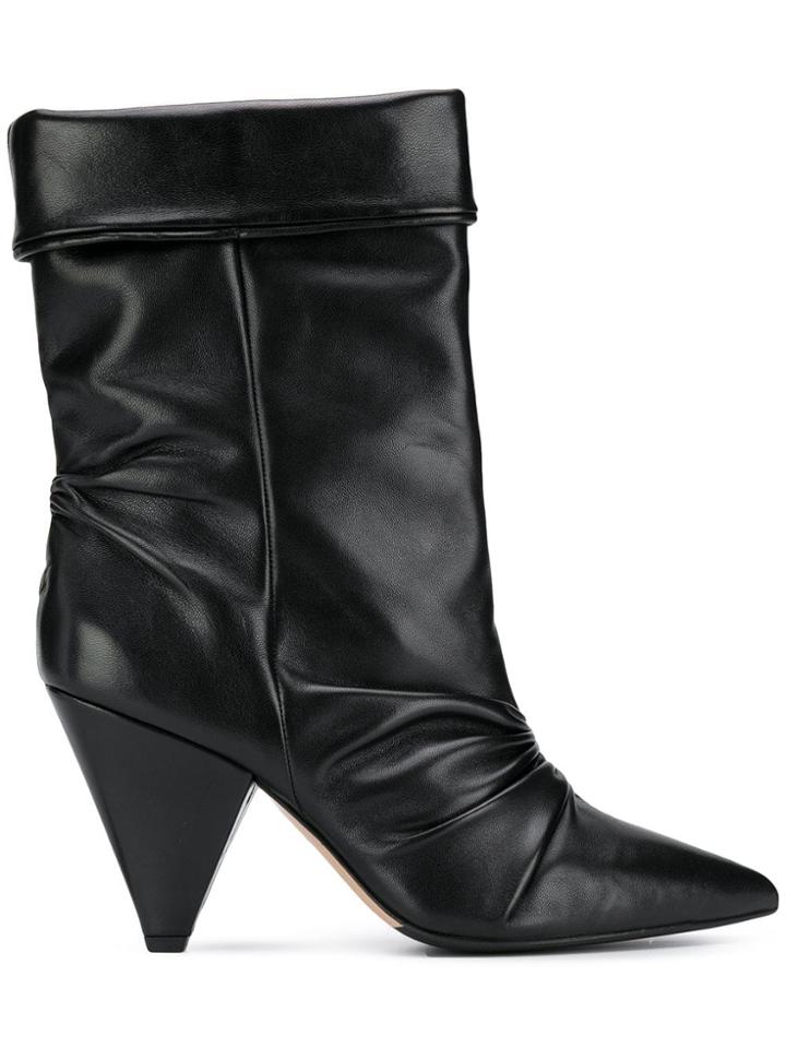 The Seller Cone Heel Boots - Black