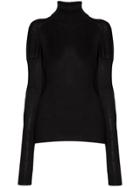 Bottega Veneta Ribbed Roll-neck Sweater - Black