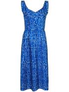 Marni Dotted Midi Dress - Blue