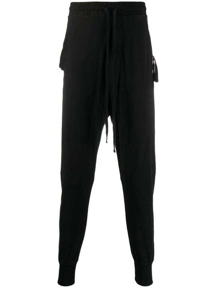 Thom Krom Drawstring Waist Trousers - Black