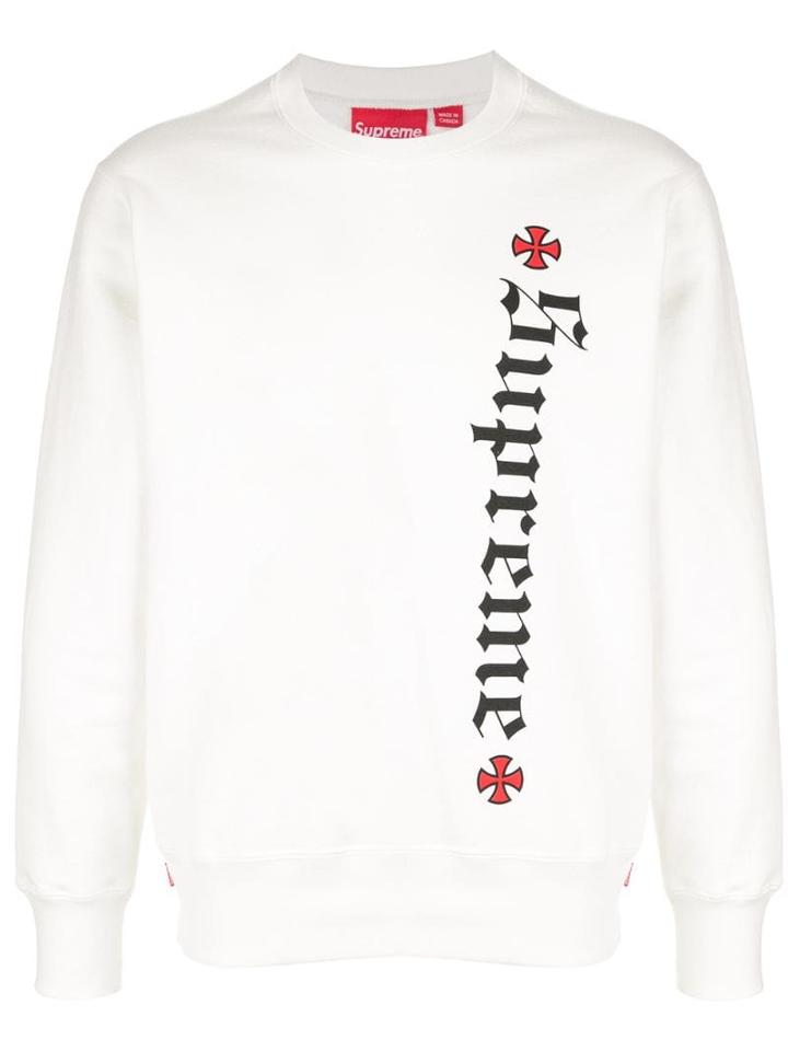 Supreme Independent Crewneck Top - White