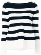 Sacai Striped Sweater - Blue