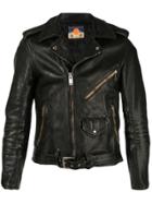 Black Means Distressed Biker Jacket