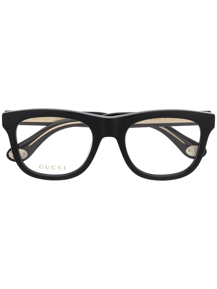 Gucci Eyewear Classic Shape Glasses - Black