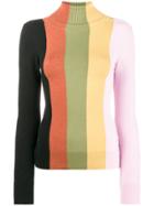 Joostricot Roll Neck Striped Sweater - Multicolour