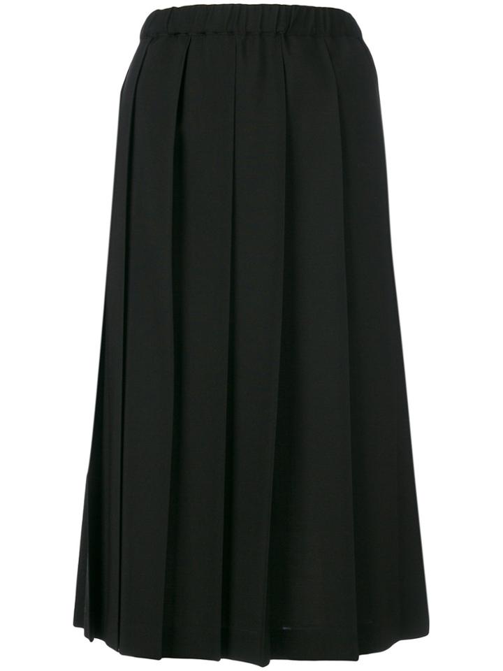 Comme Des Garçons Comme Des Garçons Knife Pleat Skirt - Black