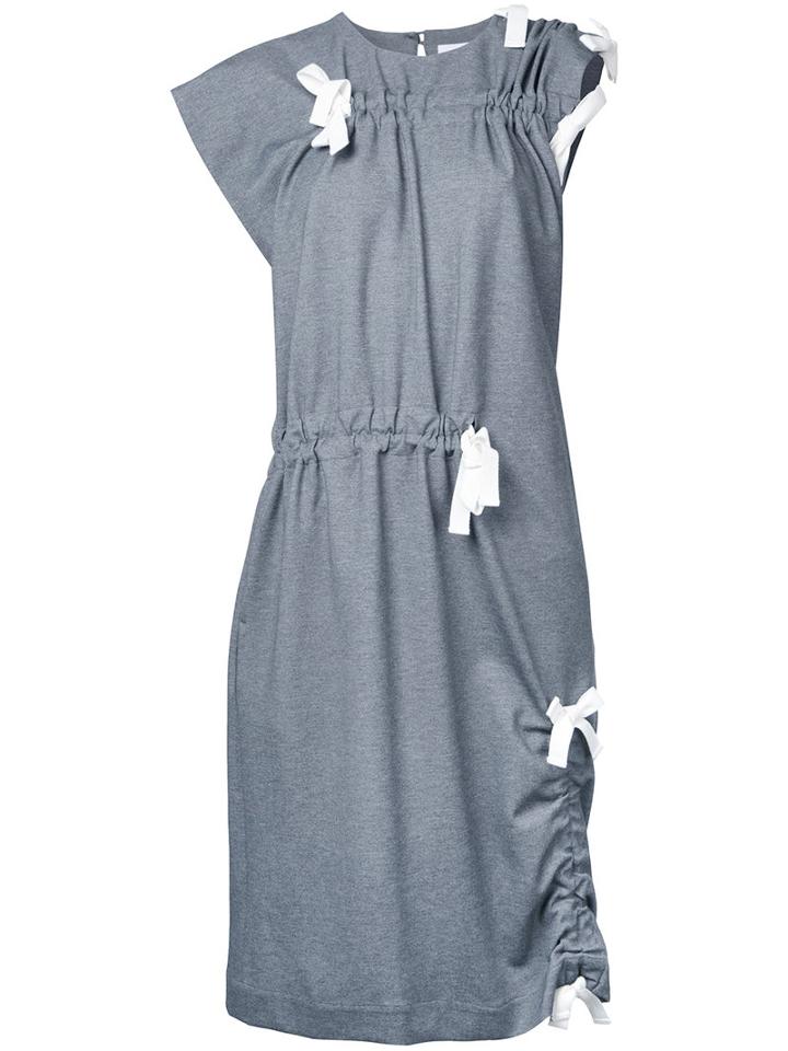 Facetasm - Twisted Dress - Women - Polyester/polyurethane/rayon - 00, Grey, Polyester/polyurethane/rayon