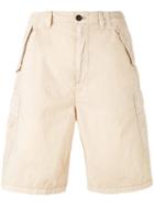 Armani Jeans - Logo Patch Cargo Shorts - Men - Cotton - 54, Nude/neutrals, Cotton