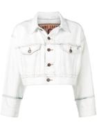 Marc Jacobs Boxy Cropped Denim Jacket - White
