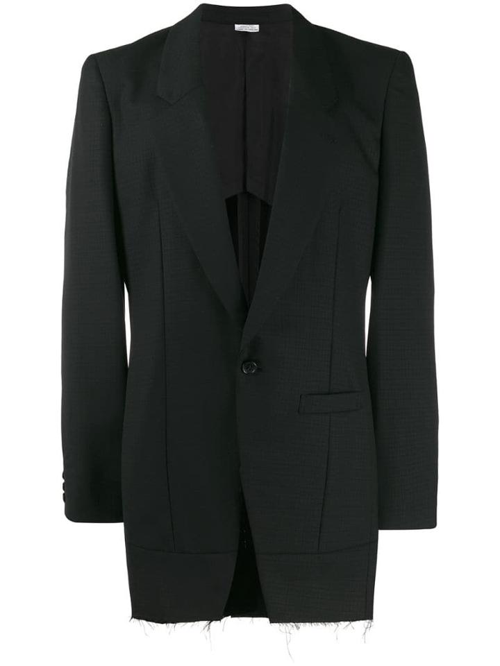 Comme Des Garçons Homme Plus Checked Blazer - Black