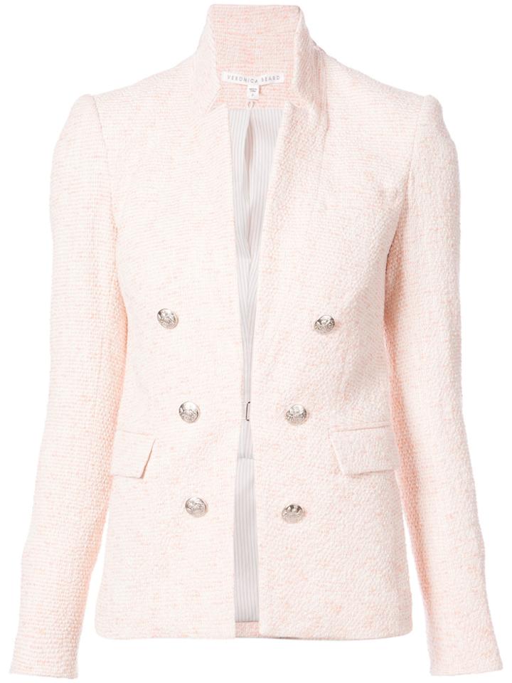 Veronica Beard Long Sleeved Fitted Blazer - Pink & Purple