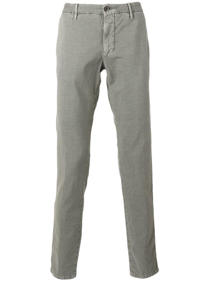 Incotex Straight Jeans, Men's, Size: 30, Grey, Cotton/spandex/elastane