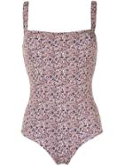 Matteau Square-neck One-piece Swimsuit - Multicolour