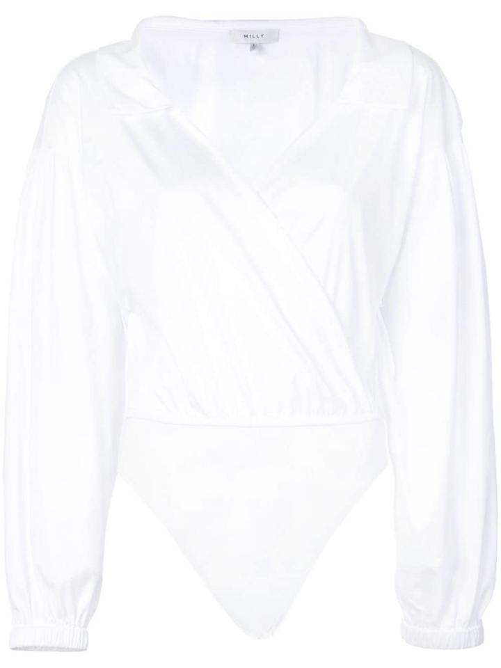 Milly Wrap Front Shirt - White