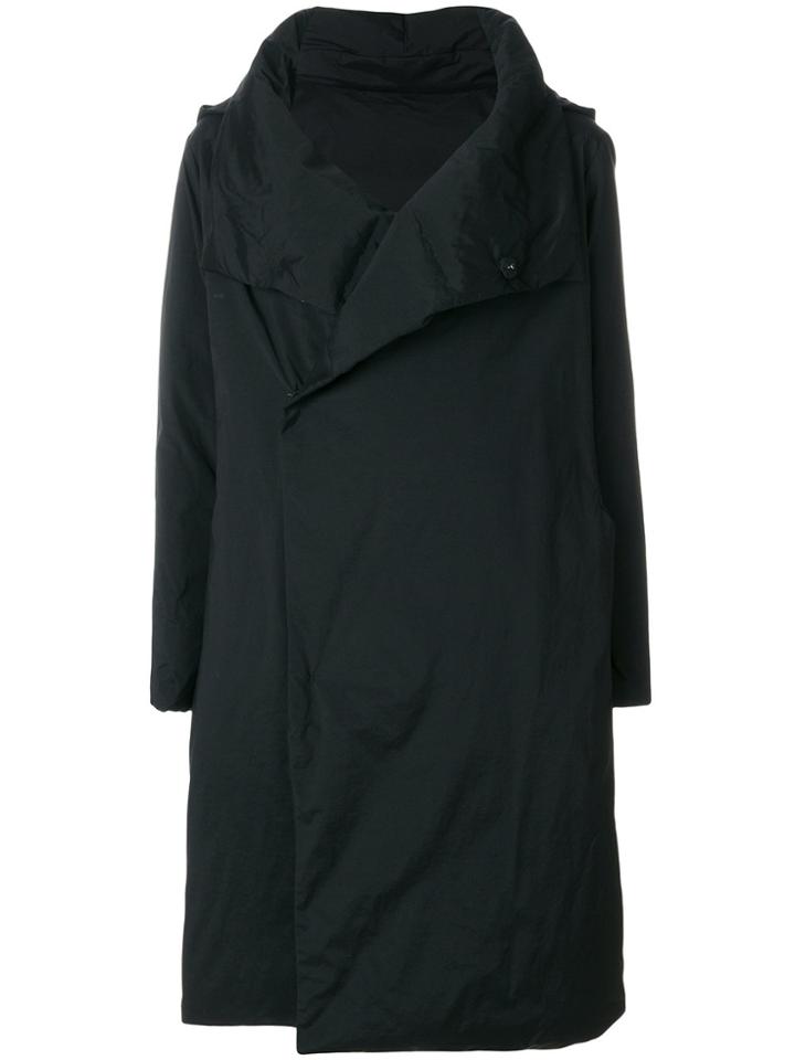 Plantation Oversized Boxy Coat - Black