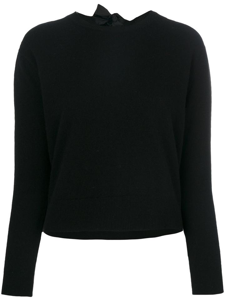 Blugirl Back Buttoned Top - Black
