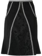 Tufi Duek Lace Panel Skirt - Black
