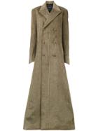 Y / Project Double Breasted Long Coat - Nude & Neutrals
