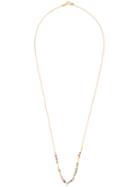 Natasha Collis Peach Sapphire And Brown Diamond 'story' Necklace