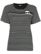 Karl Lagerfeld Logo Striped T-shirt - Black
