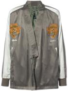 Maharishi - Tiger Embroidered Jacket - Men - Silk - S, Green, Silk