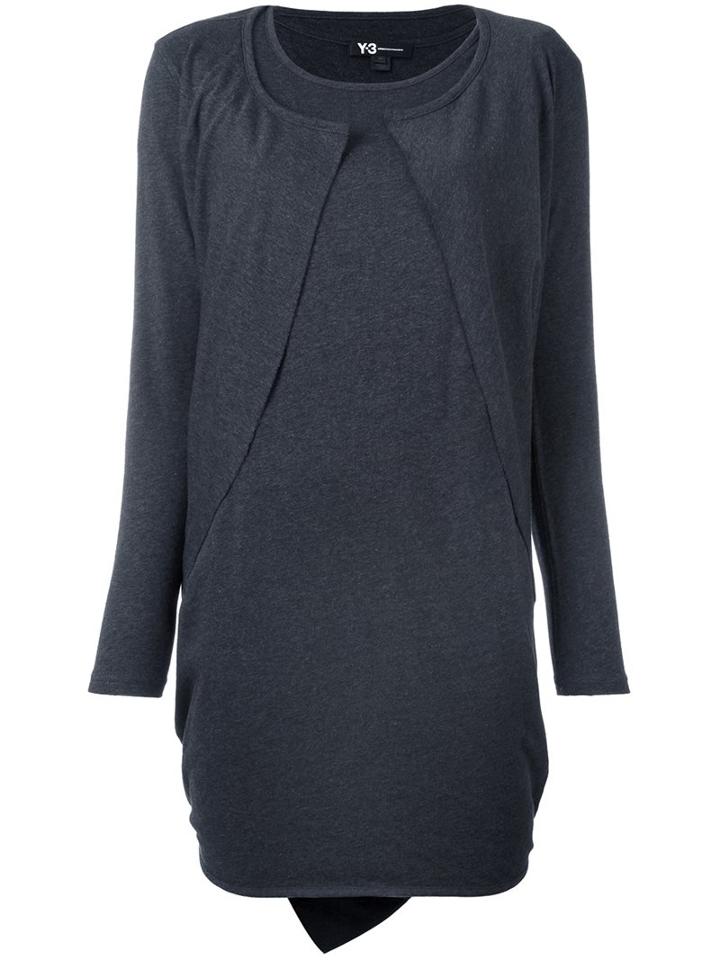 Y-3 Overlay Detail Knitted Dress