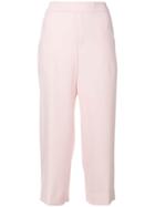 P.a.r.o.s.h. Straight-leg Cropped Trousers - Pink & Purple