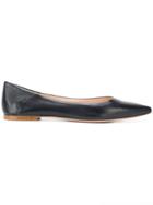 Unützer Pointed Toe Ballerina Pumps - Black