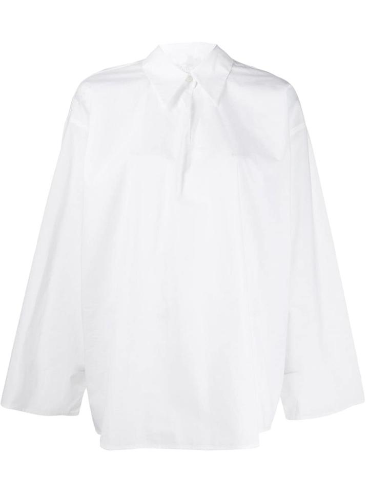 Mm6 Maison Margiela Oversized Tunic Shirt - White
