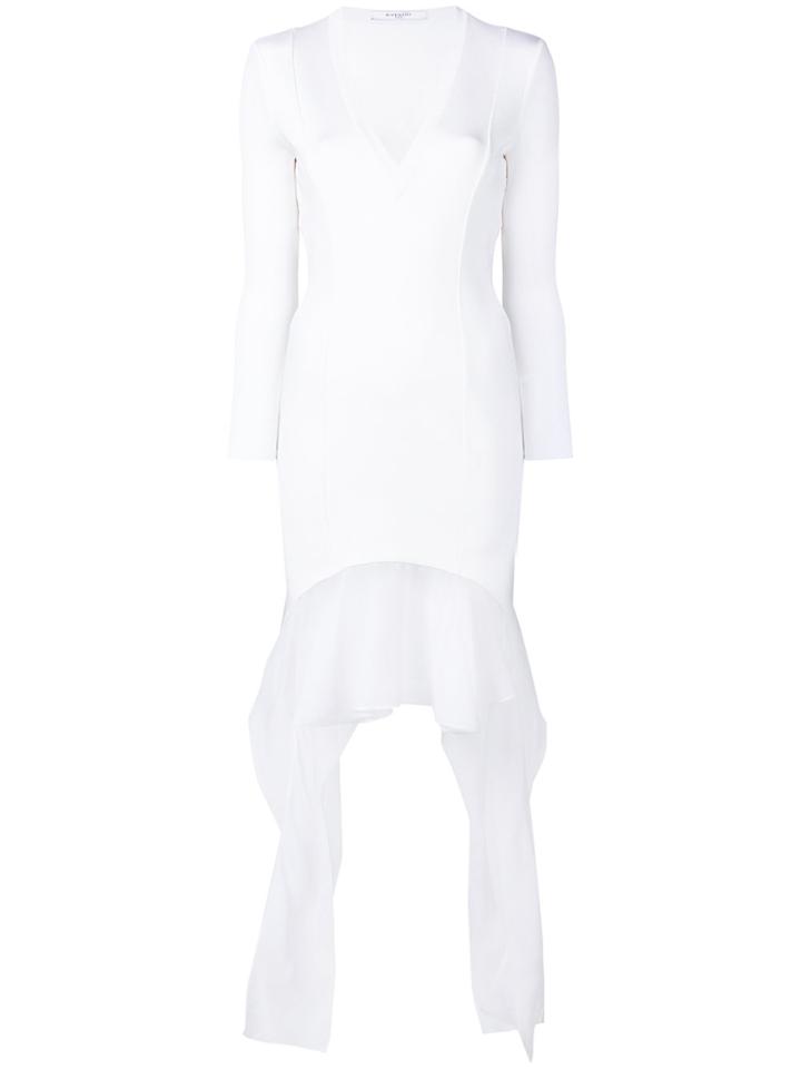 Givenchy Fitted Midi Dress - White