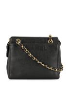 Chanel Pre-owned Chain Straps Shoulder Bag - Black