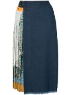 Guild Prime Side Printed Midi Skirt - Blue