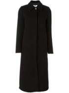 Mm6 Maison Margiela Single Breasted Coat, Women's, Size: 38, Black, Polyester/viscose/wool