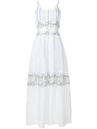Ermanno Scervino Long Lace Insert Dress - White