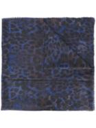 Lily And Lionel 'betty' Printed Scarf, Women's, Blue, Silk/wool