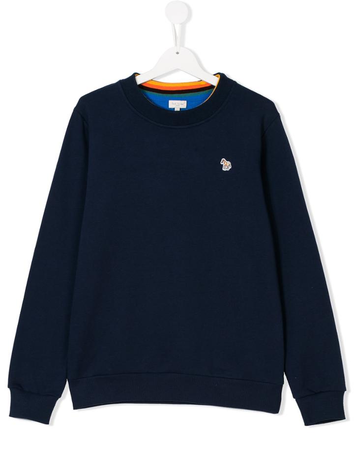 Paul Smith Junior Crew Neck Sweatshirt - Blue