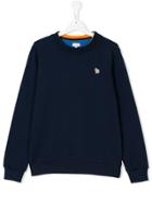 Paul Smith Junior Crew Neck Sweatshirt - Blue